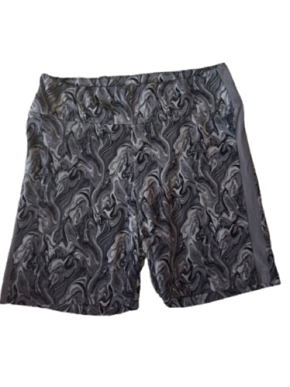 Victoria’s Secret PINK Marble-Print Biker Shorts Large Tie Dye reflective logo